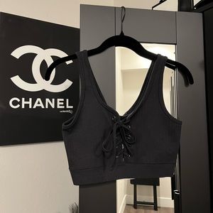 Black tie top 🖤✨